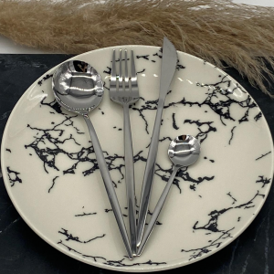 Besteckset Silber