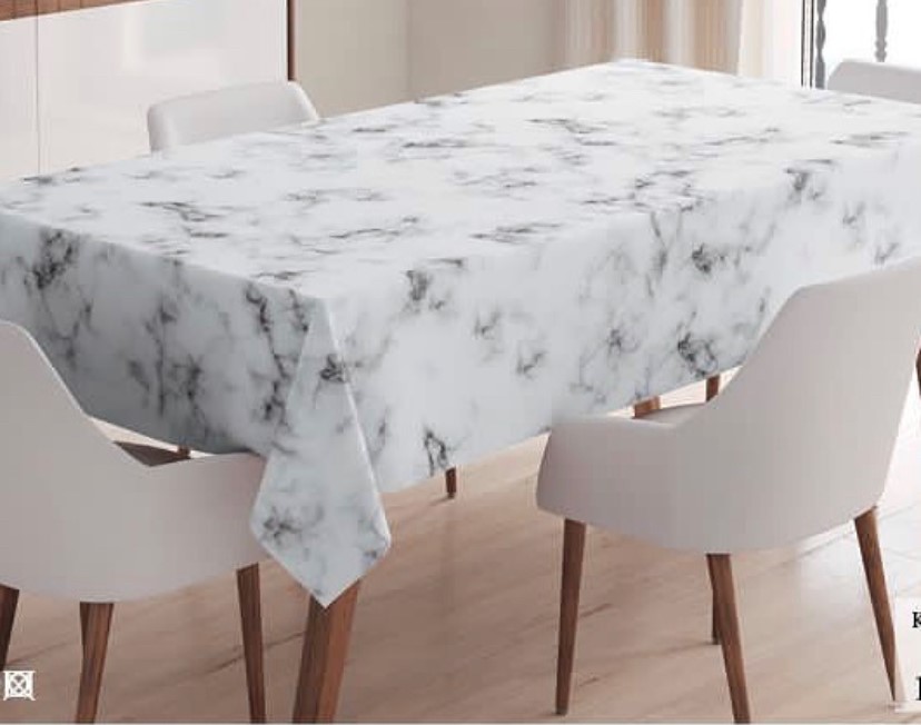 Tischdecke weiss marmor Tischdecke weiss Marmor