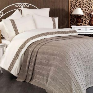 Bettwäschen Set grau